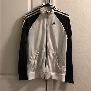 Black/white adidas men’s soccer jacket